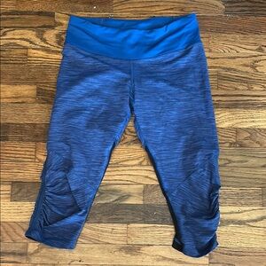Lululemon Athletica Blue Leggings Soft Elastic Waist